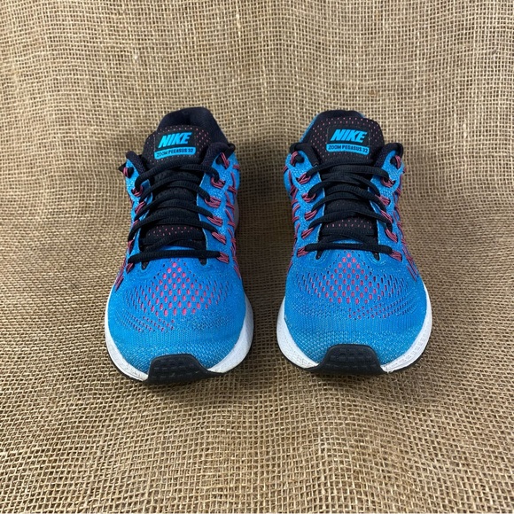 Nike Running Shoe Air Zoom Pegasus  Blue Black White Women's  Size 9.5 - Picture 7 of 11